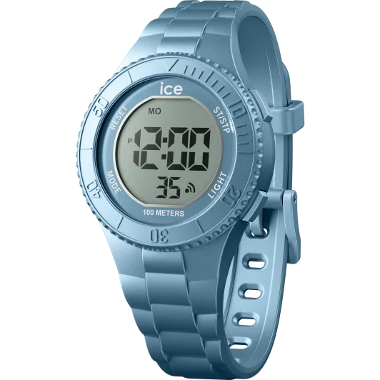 Ice Watch® Digitaal 'Ice digit - blue metallic' Kind Horloge (Small) 021278
