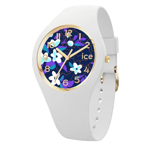 Ice Watch® Analoog 'Ice flower - digital purple' Dames Horloge (Small) 021734