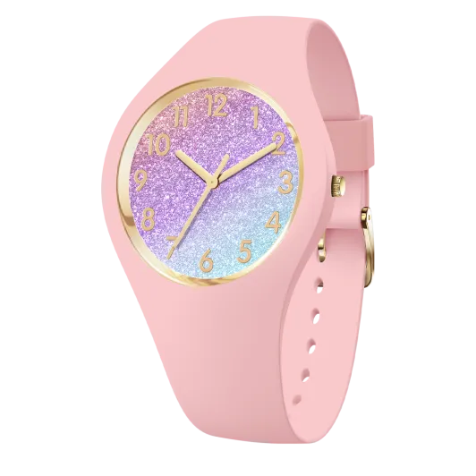 Ice Watch® Analoog 'Ice glitter - pink cosmic' Meisjes Horloge (Small) 022569