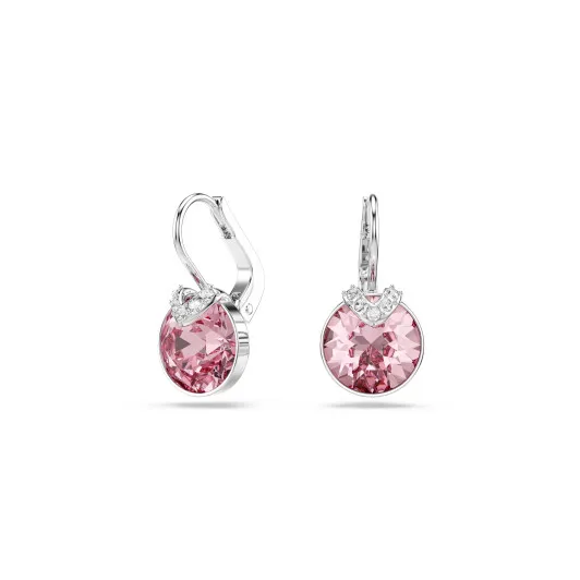 Swarovski® 'Bella' Women's Base Metal Drop Earrings - Silver 5734235