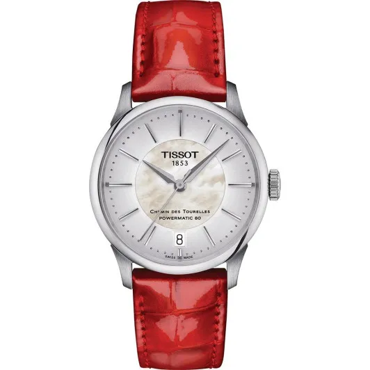Tissot® Analoog 'T-classic chemin des tourelles powermatic 80' Dames Horloge T1392071611100