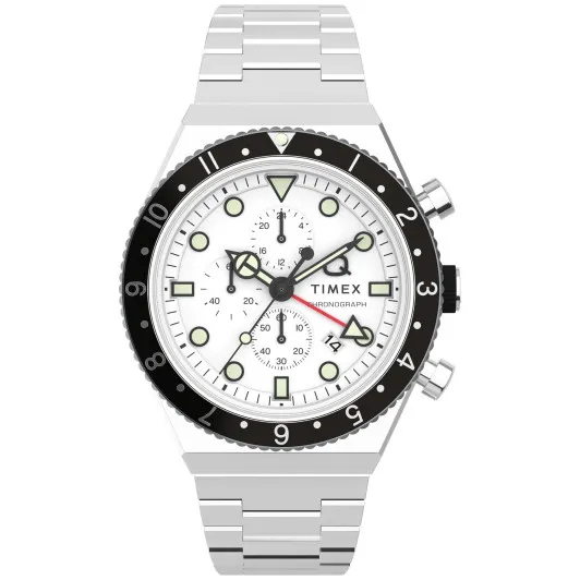 Timex® Chronograph 'Q Gmt Chrono' Herren Uhr TW2V69900