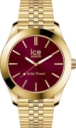 Ice Watch® Analoog 'Ice steel - gold burgundy' Dames Horloge (Small) 023793