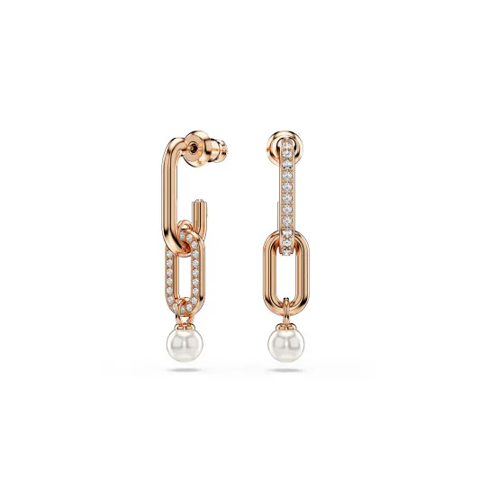 Swarovski® 'Constella' Women's Gold Plated Metal Drop Earrings - Rose 5728585