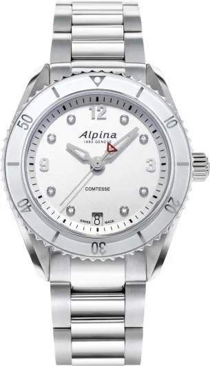Alpina® Analoog 'Alpiner comtesse sport' Dames Horloge AL-240SD3C6B