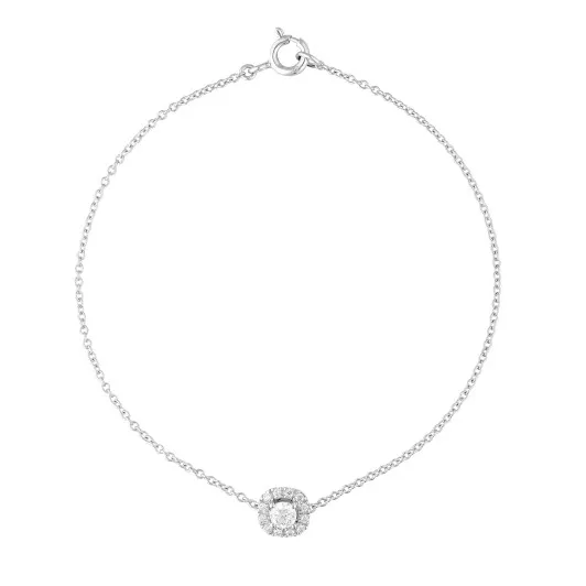 Orphelia® 'Gilda' Women's Whitegold 18C Bracelet - White AD-1028