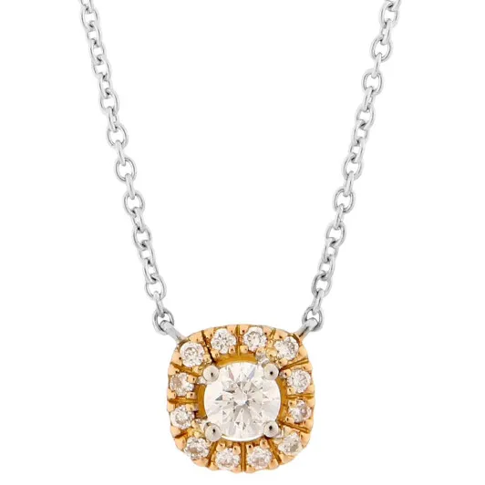 Orphelia® 'Gilda' Femmes Bicolore 18C Collier avec pendentif - argent/or KD-2027/1
