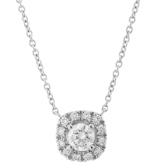 Orphelia® 'Gilda' Femmes Or blanc 18C Collier - Argent KD-2028