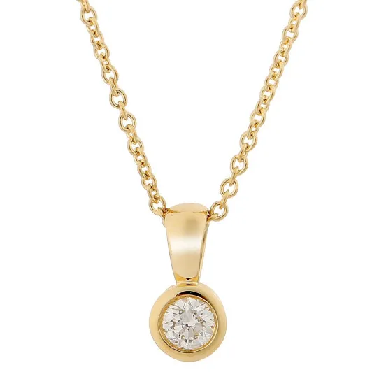 Orphelia® 'Rosalind' Femmes Or Jaune 18C Collier avec pendentif - Or KD-2030/1