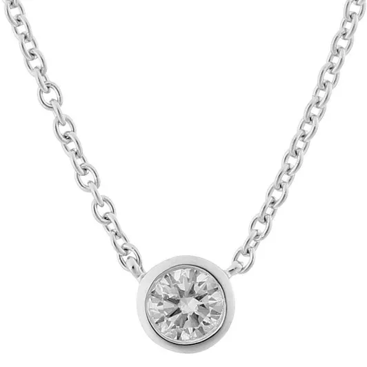 Orphelia® 'Alexandria' Femmes Or blanc 18C Collier avec pendentif - Argent KD-2033
