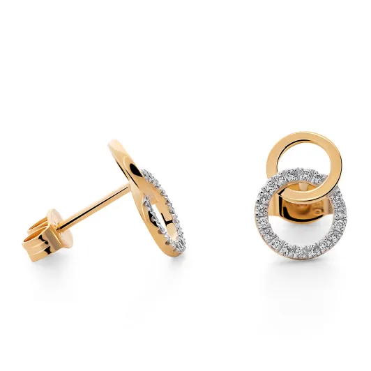 Orphelia® 'Caity' Femmes Or Jaune 18C Puce d'oreille - Or OD-5334