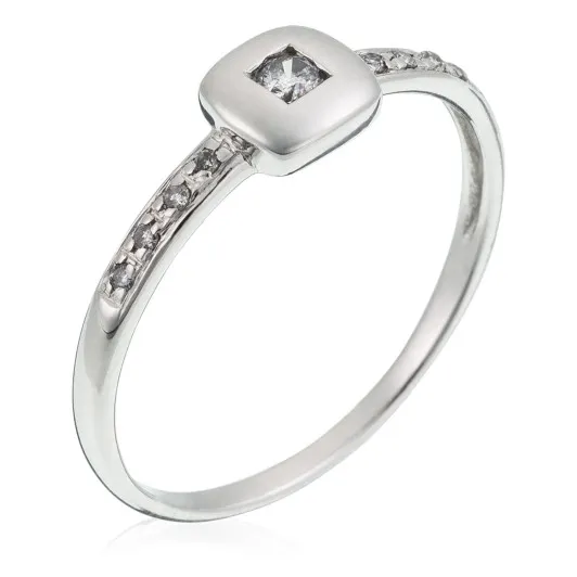 Orphelia®  Femmes Or blanc 18C Bague - Argent RD-33349