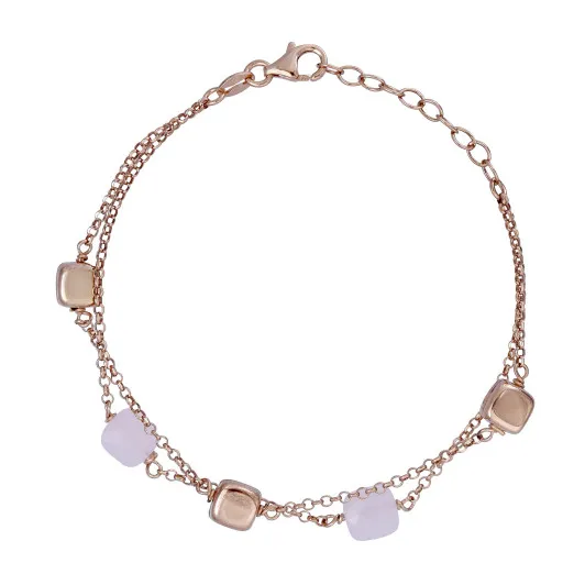 Orphelia® 'Joelle' Women's Sterling Silver Bracelet - Rose ZA-7432