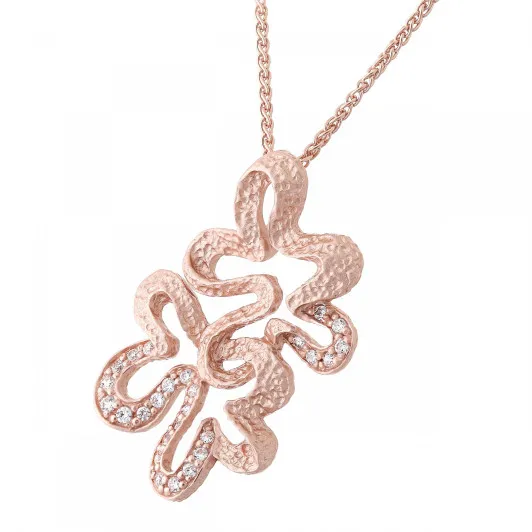 Orphelia® 'Malenia' Femmes Argent Collier avec pendentif - Rosé ZH-7077/1