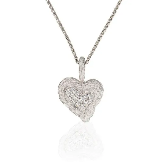 Orphelia® 'Hazel' Damen Sterling Silber Halskette mit Anhänger - Silber ZH-7082