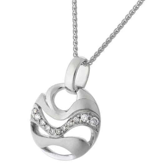Orphelia® 'Elvina' Femmes Argent Collier avec pendentif - Argent ZH-7085