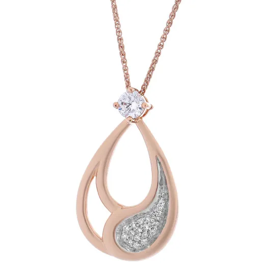 Orphelia® 'Minna' Femmes Argent Collier avec pendentif - Rosé ZH-7228