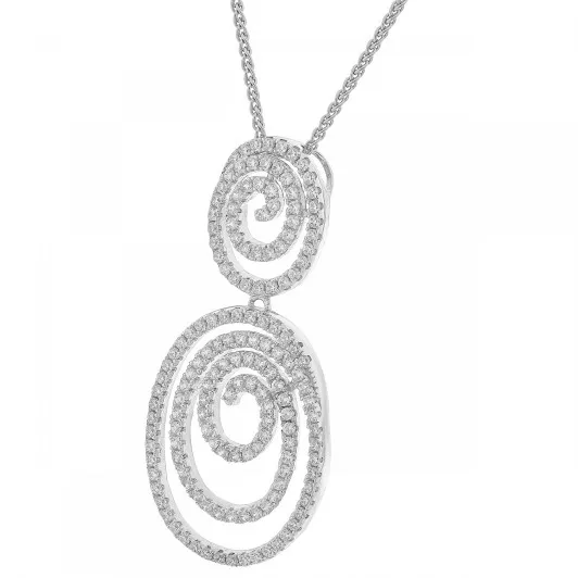 Orphelia® 'Roshina' Femmes Argent Collier avec pendentif - Argent ZH-7274