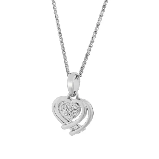 Orphelia® 'Anni' Damen Sterling Silber Halskette mit Anhänger - Silber ZH-7368