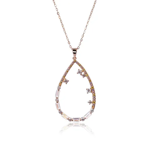 Orphelia® 'Islia' Femmes Argent Collier avec pendentif - Rosé ZH-7423/RG