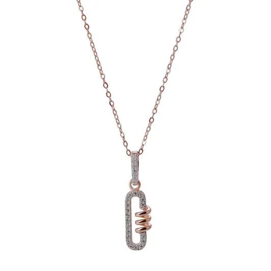 Orphelia® 'Gigi' Femmes Argent Collier avec pendentif - Rosé ZH-7438