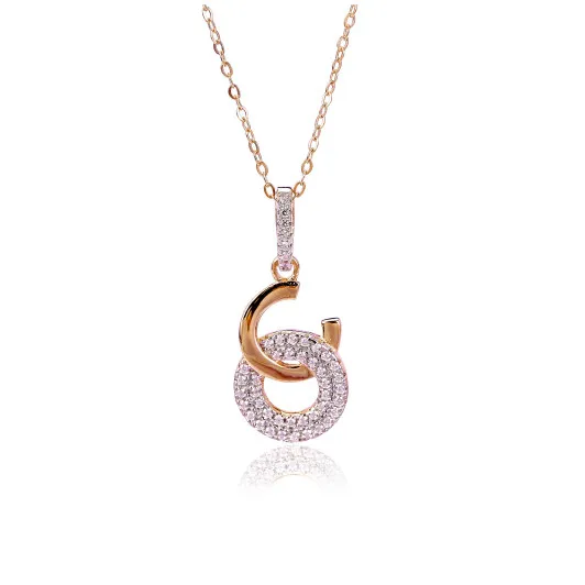 Orphelia® 'Carleen' Femmes Argent Collier avec pendentif - Rosé ZH-7440