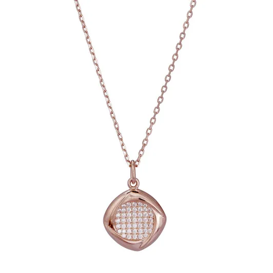 Orphelia® 'Amalia' Femmes Argent Collier avec pendentif - Rosé ZH-7442