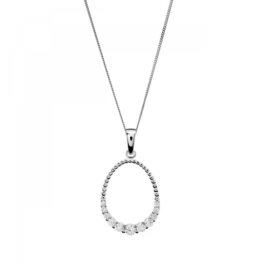 Orphelia® 'Aria' Femmes Argent Collier avec pendentif - Argent ZH-7494