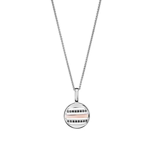 Orphelia® 'Maxwell' Femmes Argent Collier avec pendentif - Argent/Rose ZH-7501