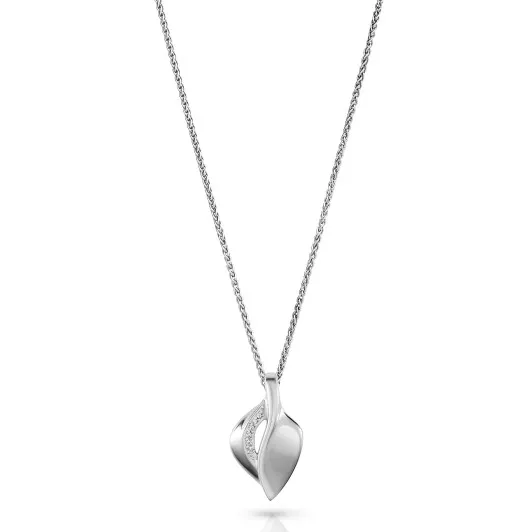 Orphelia® 'Anet' Women's Sterling Silver Chain with Pendant - Silver ZH-7520