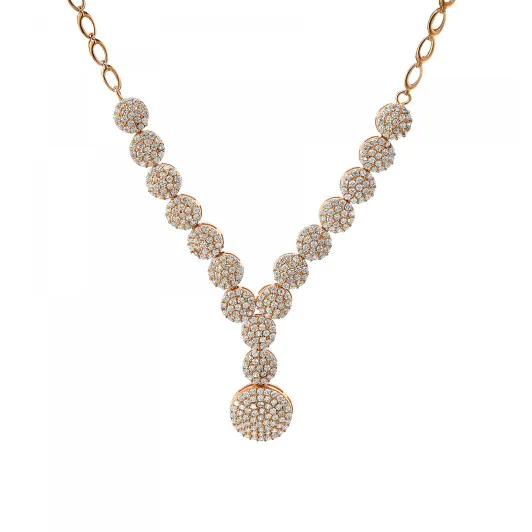 Orphelia® Women's Sterling Silver Necklace - Rose ZK-7000