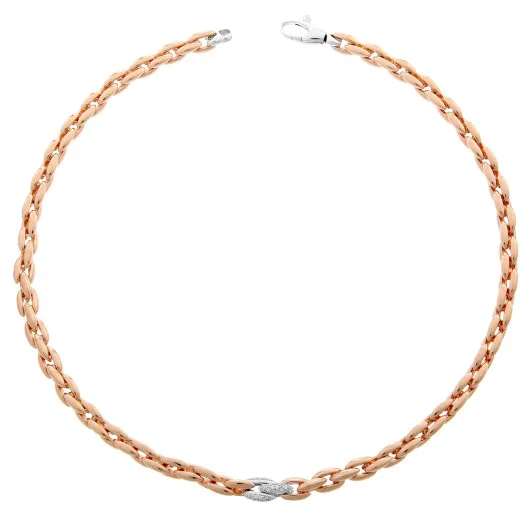 Orphelia®  Femmes Argent Collier - Rosé ZK-7159