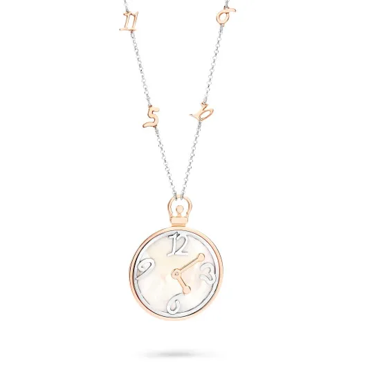 Orphelia®  Femmes Argent Collier - Argent/Rose ZK-7174