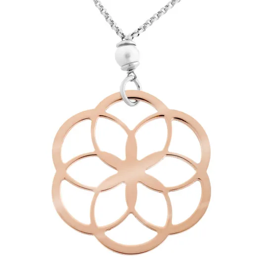 Orphelia® 'Zahara' Femmes Argent Collier avec pendentif - Argent/Rose ZK-7182