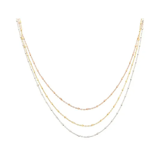 Orphelia®  Femmes Argent Collier - Or/Argent/Rose ZK-7204