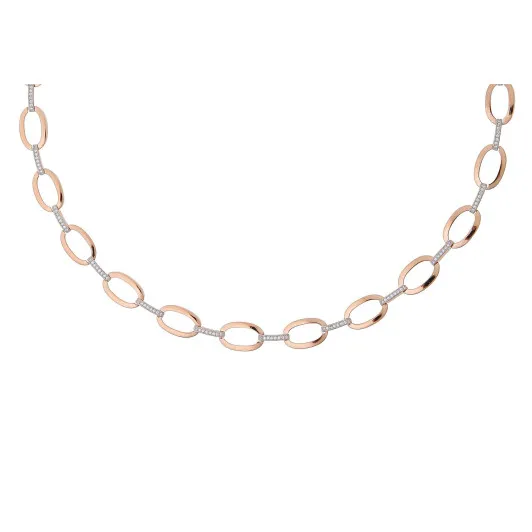 Orphelia®  Femmes Argent Collier - Argent/Rose ZK-7210