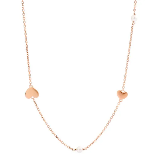 Orphelia® 'Nahara' Dames Zilver 925 925 Collier - Rosékleurig ZK-7378