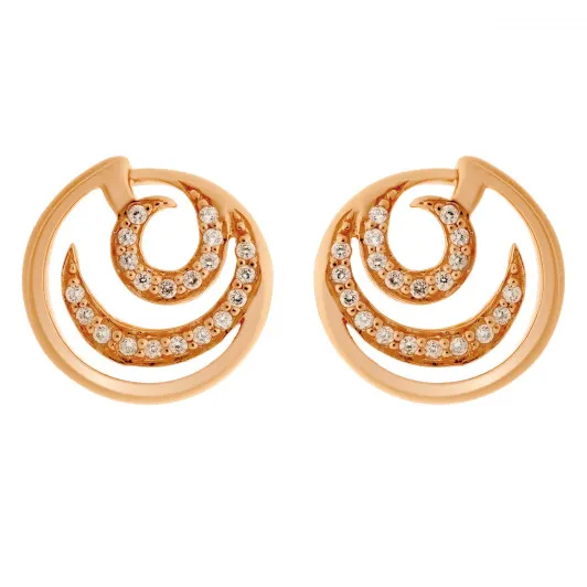 Orphelia® 'Elaine' Dames Zilver 925 925 Oorknoppen - Rosékleurig ZO-7084/1