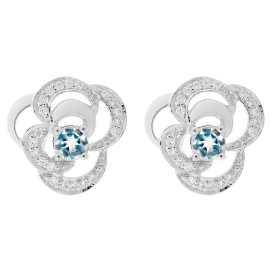 Orphelia® 'Rory' Women's Sterling Silver Stud Earrings - Silver ZO-7099