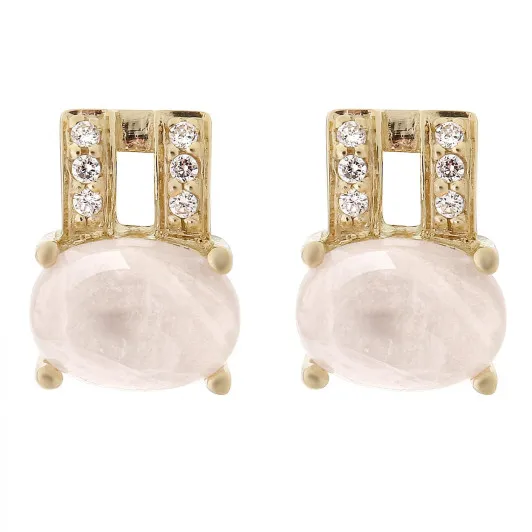 Orphelia® 'Alena' Damen Sterling Silber Ohrstecker - Gold ZO-7122/G