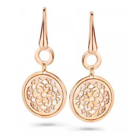 Orphelia® 'Madelene' Women's Sterling Silver Drop Earrings - Rose ZO-7163/RG