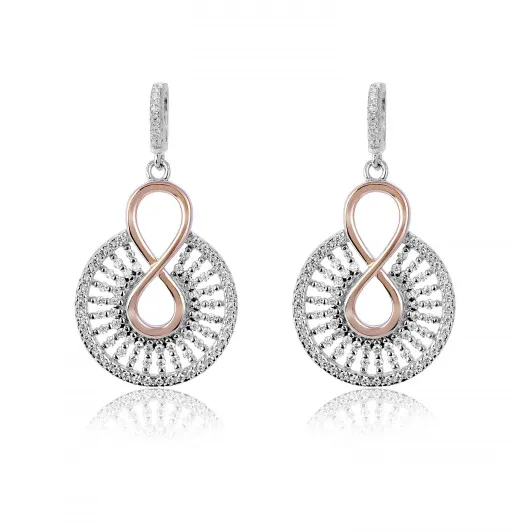 Orphelia® 'Frida' Femmes Argent Boucle d'oreille - Argent/Rose ZO-7437