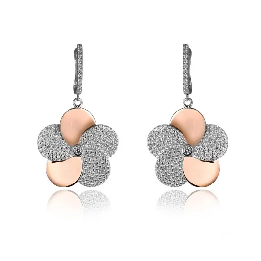 Orphelia® 'Fioni' Femmes Argent Boucle d'oreille - Argent/Rose ZO-7452