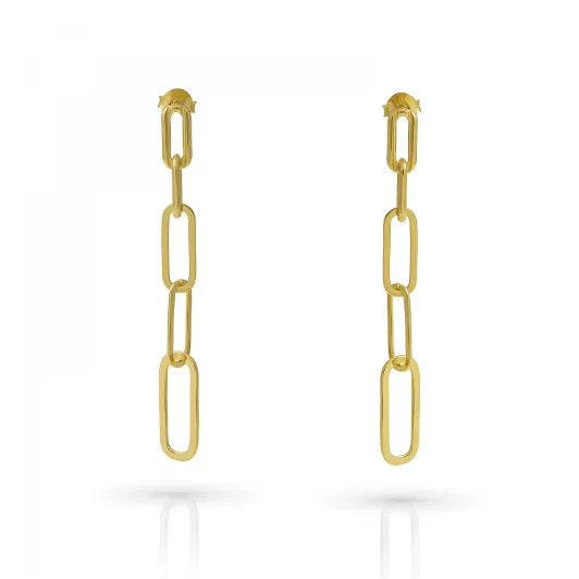 Orphelia® 'Eve' Women's Sterling Silver Drop Earrings - Gold ZO-7550/G