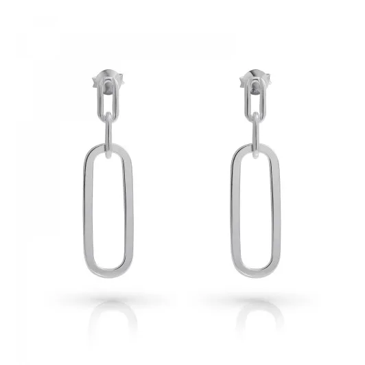 Orphelia® 'Essence' Women's Sterling Silver Drop Earrings - Silver ZO-7560