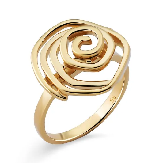 Orphelia® Women's Sterling Silver Ring - Gold ZR-7500/G