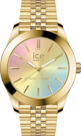 Ice Watch® Analoog 'Ice steel - gold rainbow' Dames Horloge (Small) 023992