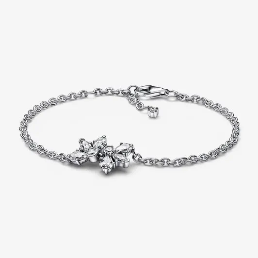 Pandora® 'Herbarium Cluster' Damen Sterling Silber Armbänd - Silber 592398C01-16