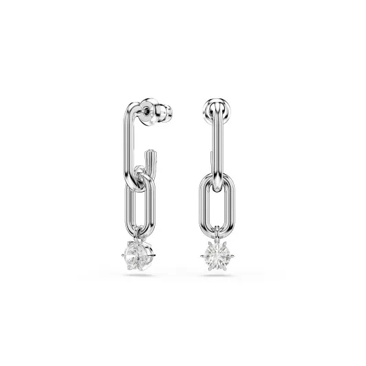 Swarovski® 'Constella' Women's Base Metal Drop Earrings - Silver 5728584