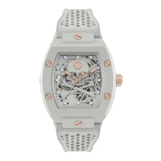 Philipp Plein® Analog 'The Skeleton Ecoceramic' Herren Uhr PWVBA0123